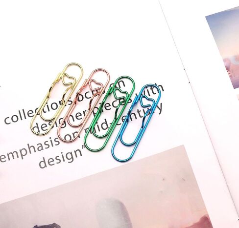 12 PCS مقاطع حامل القلم المعدنية لدفتر الملاحظات ، ملحقات المخطط ، مقاطع ورق قلب Jumbo 2.8 بوصة in Kuwait