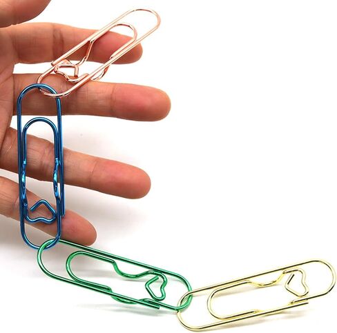 12 PCS مقاطع حامل القلم المعدنية لدفتر الملاحظات ، ملحقات المخطط ، مقاطع ورق قلب Jumbo 2.8 بوصة in Kuwait