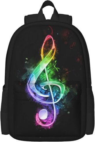Galaxy Music Note Backpacks Bookbag Shoulder Casual Daypack for 1-5th Grade Teens Girls in Saudi Arabia