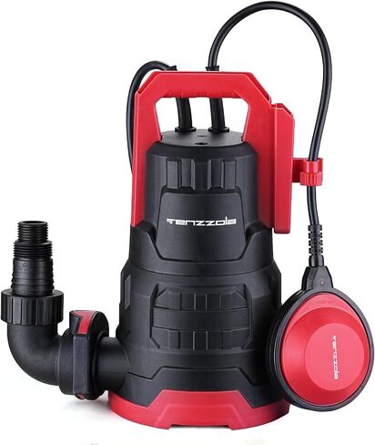 Sump Pump, 1/3 HP 1850GPH Automatic Submersible Utility Water Pump, Portable Electric Low Level Drain Water Removal Pump with Sensor Switch for Swimming Pool Basement Garden Pond Draining in Saudi Arabia
