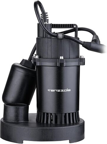 Sump Pump, 1/3 HP 1850GPH Automatic Submersible Utility Water Pump, Portable Electric Low Level Drain Water Removal Pump with Sensor Switch for Swimming Pool Basement Garden Pond Draining in Saudi Arabia