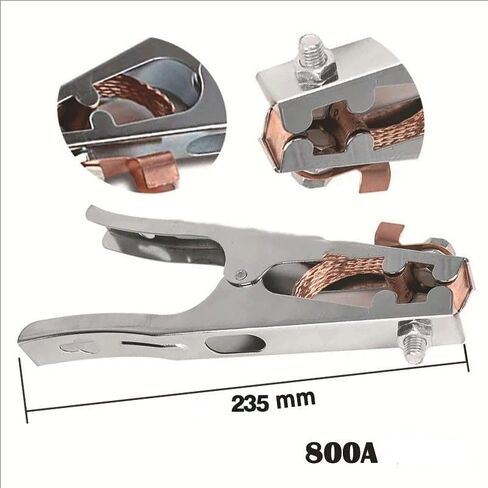 2pcs 300A/500A/800A Earth Ground Cable Clip Clamp Welding Manual Welder Electrode Holder Welding Processing Ground Clamp Professional Tools (300A) in Kuwait