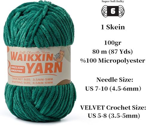 （2 Orange） 2 Pack Super Soft Fuzzy Chenille Chunky Yarn for Crocheting, 200g (175yds) Fluffy Velvet Yarn for Hand Knitting Baby Blankets Weaving Craft in Saudi Arabia