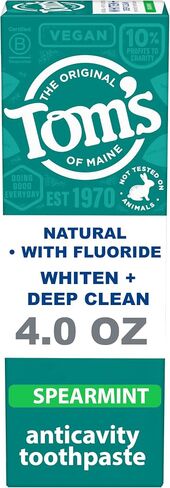 Tom's of Maine Whiten+ Deep Clean Anticavity Peppermint Toothpaste 4.0 Oz in Kuwait