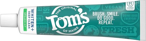 Tom's of Maine Whiten+ Deep Clean Anticavity Peppermint Toothpaste 4.0 Oz in Kuwait