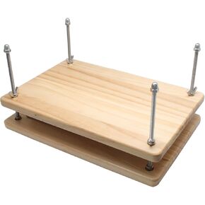 11.6 × 7.7 بوصة مكبس كتاب ، محمولة Bamboo Bookbinding Press لوازم ربط خفيفة الوزن ، سهلة التجميع مكبس المطبخ لمحبي الكتب DIY
