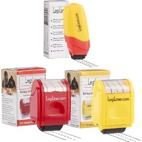 حزمة Super Set Super Legiliner من 3 طوابع متدحرجة ذاتية (3/4 "، 1/2" ، 3/8 ")