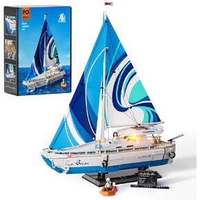 مجموعة من الطوب الإضاءة الإضاءة الشراعية Funyole La Brisa - City Yacht 1640 PCS شاشة عرض للبالغين ومحبي التقنية