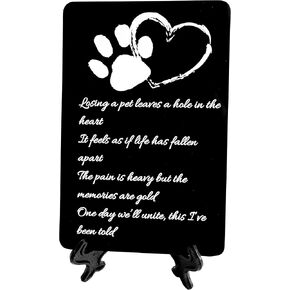 Groomers Margins Dog and Cat Memorial Poem Plaque - A Beautiful Remembrance Gift for a Grieving Pet Owner - Pet Loss Sympathy Gifts