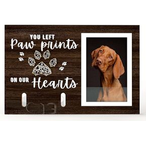 Innobeta Dog Pet Memorial Gifts Frame Frame ، فقدان هدية تعاطف الكلاب لـ 4 "× 6" صورة- PAW PRINT