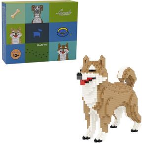 Larcele Micro Dog Building Blocks Mini Pet Building Toy Bricks, 812 Pieces KLJM-02(Boston Terrier)
