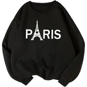 SHENHE Women's Graphic Crewneck Long Sleeve Oversized Sweatshirt Pullover Tops