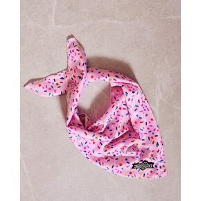 Ruffhaus NYC Pink Sprinkles Dog Chod Bandana ، Ice Cream ، Girl Dog Birthday ، Bandana for Dog ، Gotcha Day Celebration ، Puppy Party