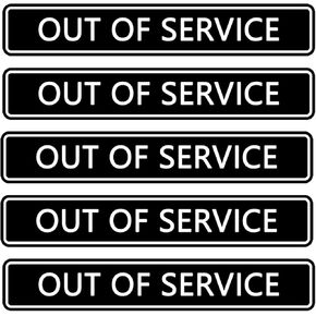 100pcs Out of Service Labels | 1x3 Inch Durable Adhesive Stickers | Equipment Maintenance, Safety, and Facility Warning Stickers for Machinery, Tools, and Workspaces