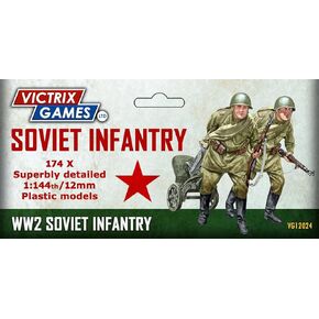سلمت Wargames 12 ملم 1: 144 مقياس المشاة السوفيتية والأسلحة الثقيلة - 174 مجموعة مصغرة WW2 مفصلة للغاية - مع رجال البنادق ، قوات SMG ، قناصة ، راكبي الدبابات ، الضباط والأسلحة الثقيلة