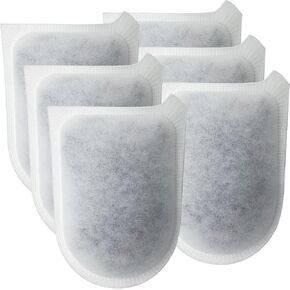 6 Pack Filter Cartridges for Tetra Whisper EX Filters, Compatible with EX30/EX45/EX70, Four-Stage Filtration, Activated Carbon & Zeolite, Easy to Install
