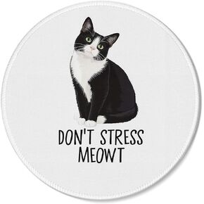 مضحكة Cat Mouse Pad Mousepad ، منصات الماوس المضحكة لأجهزة الكمبيوتر المنزلية المكتبية ملحقات الكمبيوتر المحمول ، هدايا محبي القطط ، هدايا مضحكة لزملائي في العمل ، 7.9x7.9 بوصة