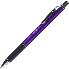 Zebra Emulsion Ink Ballpoint Pen Surari 300 0.7mm Point, Purple Body (BA38-PU)