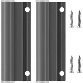 2 Sets Hinge Leaf for Screen Doors White Upper Hinge Leaf Screen Door Hinge Storm Door Aluminum Door Replacement Parts Compatible with Anderson Screen Doors