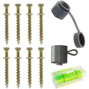 50pcs Bear Claw Double-Headed Wall Picture Screw, Picture Hanging Fastener Locations Marker and Leveling Tool Kit - Perfect to Hang Pictures, Mirrors, TVs, Shelves