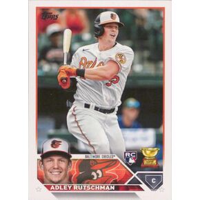 2023 Topps #250 Adley Rutschman RC Rookie Baltimore Orioles Trading Baseball Card
