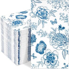 Homlouue 100PCS Dandelion Napkins Disposable Hand Towels for Bathroom, Floral Paper Npakins Guest Hand Towels for Dinner Birthday Bridal Shower Table Decor, 3Ply Napkins