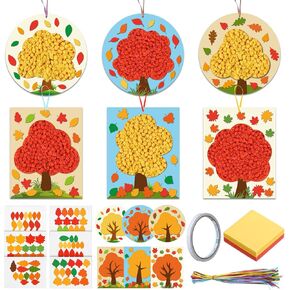 24 مجموعة من مجموعات الحرف الحرفية الشاكرين شجرة الخريف DIY DIER Classroom Decor
