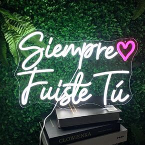LED Neon Sign 'it was always you' Neon Night with Dimmable Wall Decor for Bedroom Living Room Bar Party Club Wedding Girls Birthday Wall Light Decor Reusable Warm White