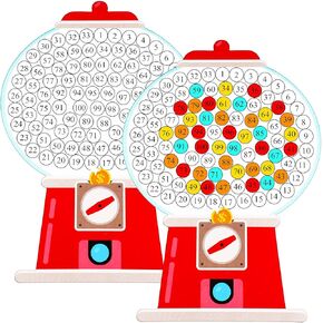 48 PCS يوم 100 يوم من الحرف المدارس Gumball 100 يوم من آلة الورق المدرسية مع 100 Gumballs طقم مطابقة الألوان للأطفال