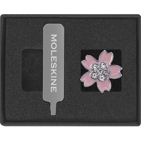 Moleskine Limited Edition Sakura 2025, Crystal Flower Pin, Pink