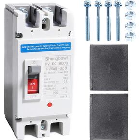 Main DC 200 Amp Circuit Breaker AC Disconnect Switch 1 Poles 550V Battery Thermal Magnetic Trip Power Solar UPS Station in Kuwait