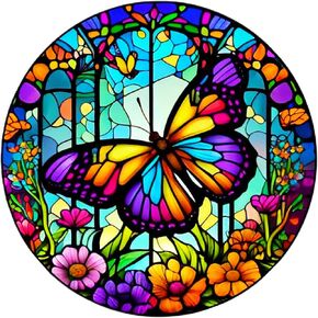 Huacan Diamond Painting Kits for Adults Butterfly Diamond Art AB Drill 5D Diamond Painting Kit for Adults Painting with Gem Crystal Painting for Adults Wall Decor 11.8x11.8 Inch