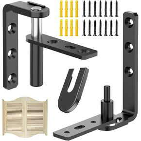 Cafe Door Hinges Heavy Duty,Saloon Door Hinges Self Closing, Swing Door Hinges for Louvre Doors,Swinging Doors 304 Stainless Steel (Silver, Big 1PCS)