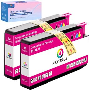 951XL Magenta Ink Cartridges استبدال HP 951 XL 951XL حبر خراطيش (CN047AN) مع OfficeJet Pro 8610 8600 8615 8620 8625 276DW 251DW Printer (951XLM 2 Pack)