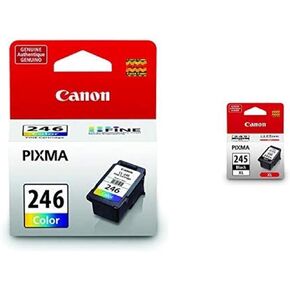 Canon PG-245XL/ CLI-246 Black and Color Ink Cartridge, Compatible to MX492, TS3120, TR4520, MG2525, TS302 and TS202 Printers