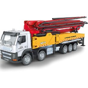 Dollox Diecast Pump Pump Model 1/50 Scale Metal Engineering Site With High Construction Moticlics Toys Collection Truct