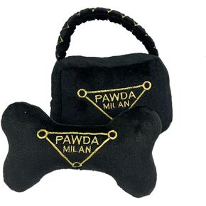 Pawda Milan Designer Plush Dog Toy Bone - Tuxury Phem Toy for Syngly Pregs