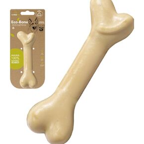 Eco-Bone Dog Chew Bones, Natural Rubber Dog Bone Toy, Recycled TeethingToys for Boredom, Long-Lasting and Durable Chew Toys for Boredom Perfect for Pups