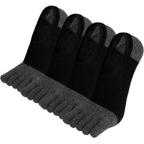 ZAKASA Mens Toe Socks No Show Athletic Running Five Finger Socks Invisible Low Cut Loafer Socks in Saudi Arabia
