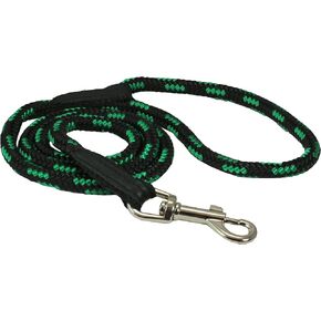 Dogs My Love 6ft Lond Rope Rope Dog Leash Green مع أحجام أسود 6 (متوسطة: 6 أقدام طويلة ؛ 3/8 "قطرها (10 مم))