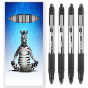 Zebra Z -Grip Smooth Ink Pointboint Pens - 1.0 مم NIB - حزمة من 4 أقلام - في عبوة مربع الهدايا - أسود