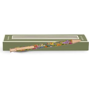 Vera Bradley Meadow Bouquet Black Ink Ballpoint Pen مع صندوق هدايا ، نقرة معدنية تقبل التعبئة القياسية (باقة Meadow)