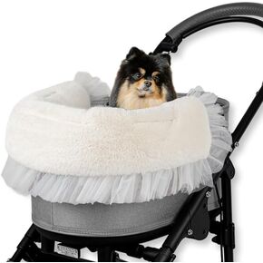 غطاء عربة للحيوانات الأليفة ، المعزي ، طبعة فيكتوريا توتو ، بيج ، الدانتيل in Kuwait