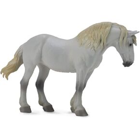 CollectA Horses Grey Percheron Mare Vinyl Toy Animal Toy