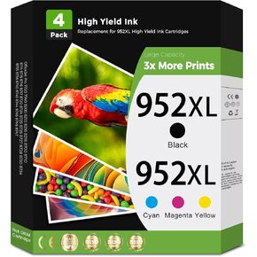 952XL حبر خراطيش حبر أسود كومبو لصالح HP 952 XL متوافق مع HP952 مع OfficeJet 8710 8720 7740 8725 8210 8715 8702 8740 7720 8730 8216