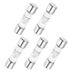 MECCANIXITY 600V 5A Time Delay Fuse Fast Blow Glass Fuses Generic Current Limiting Protection Time Delay Cartridge Fuse for DIY Inverter Circuit Board Glass Fuses 5Pack
