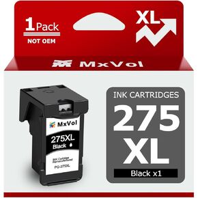 MXVOL PG-275XL خرطوشة الحبر الأسود البديل الذي تم إعادة تصنيعه لـ Canon 275 275XL PG-275XL PG-275 XL الحبر الأسود لـ PIXMA TR4720 TS3522 TS3500 TR4722 TS3520 TS3722 PRINTERS