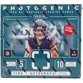2024 Panini Photogenic NFL Trading Card Football Hobby Box (1 Autograph Per Hobby Box)