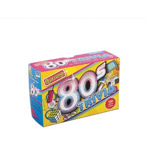 Gift Republic Awesome 80’s Trivia 100 Quiz Cards Fun 1980’s Decade Quiz Questions Great Gift Idea Portable Travel Game