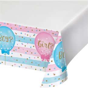 Creative Converting Plastic TABLECOVER Border Print, 54" X 102", 0.01x102x54inc, Multicolor